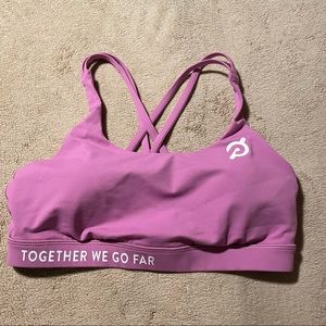 Lululemon Peloton Pink Together We Go Far Energy Bra